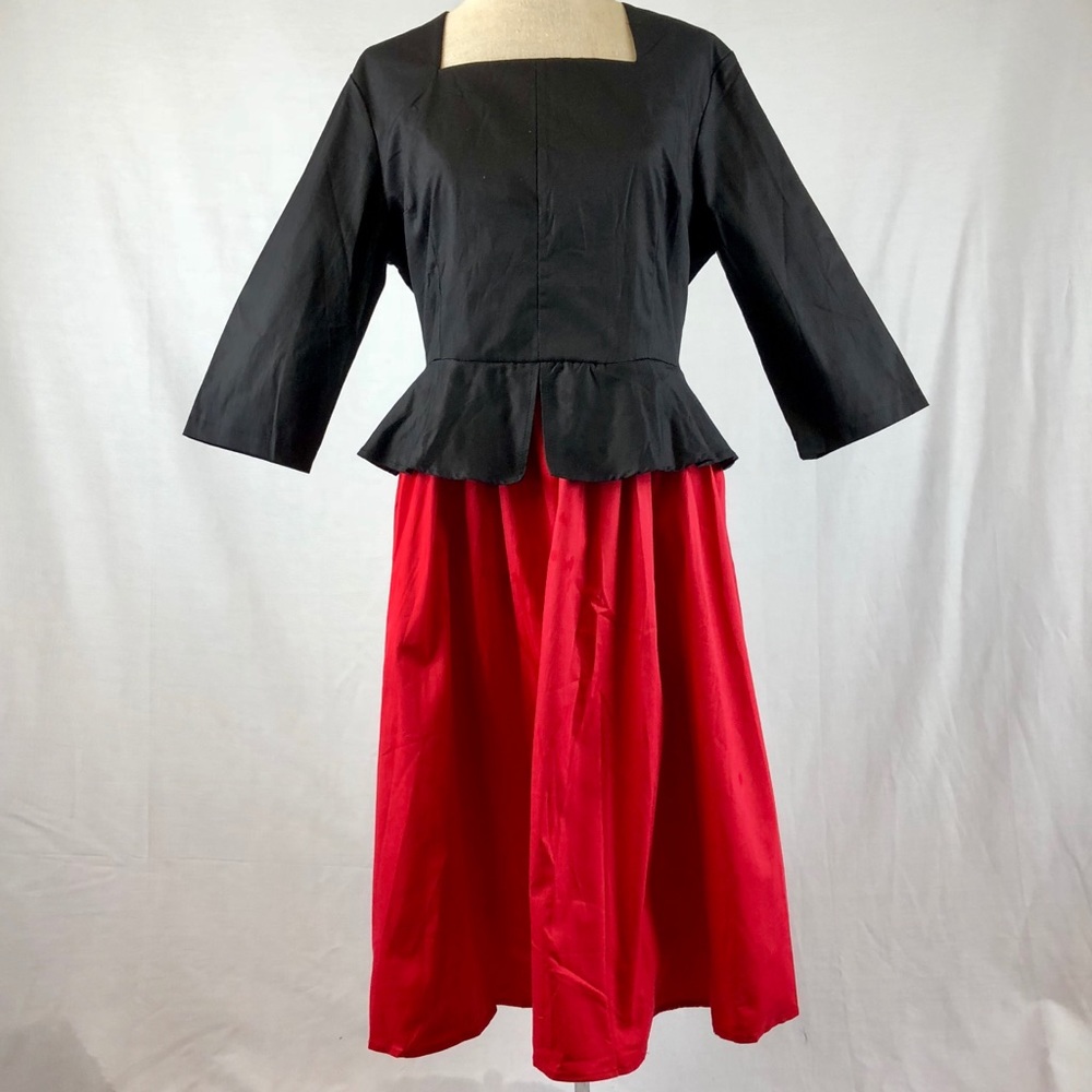 NEW Retro Pinup Midi Length 3/4 Sleeve Party Dress